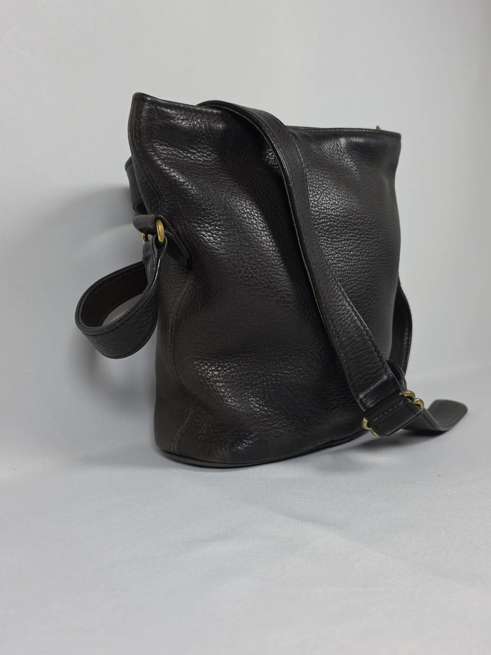 Vintage Coach Sonoma Bucket Bag Style 4907 Dark Brown Pebbled Leather USA​